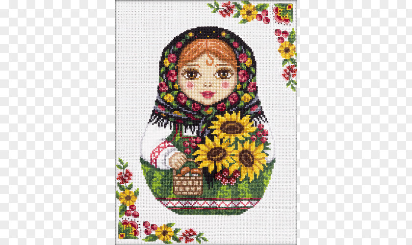 Doll Cross Stitch Patterns Cross-stitch Matryoshka Embroidery PNG