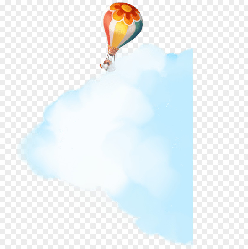 Hot Air Balloon And Clouds Cloud Download Illustration PNG