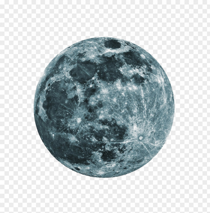 Moon Wall Decal Full Light Phosphorescence PNG