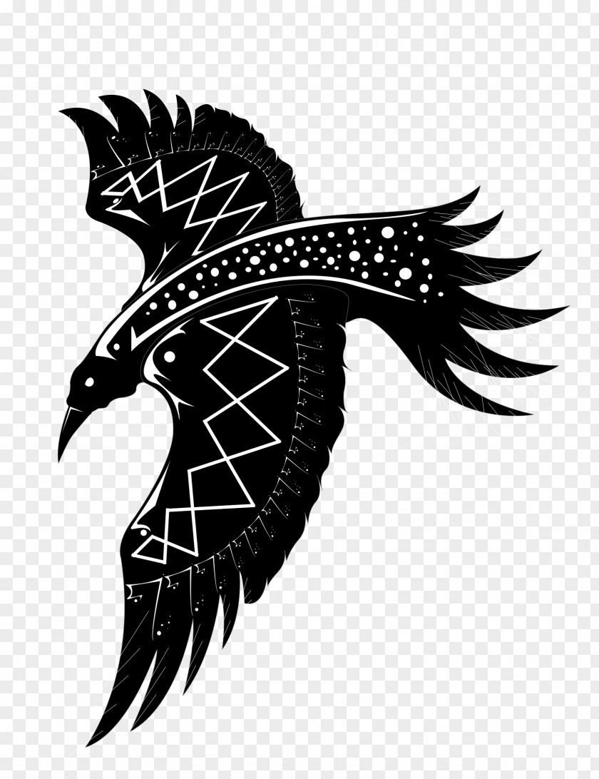 Crow Common Raven Tattoo Art PNG
