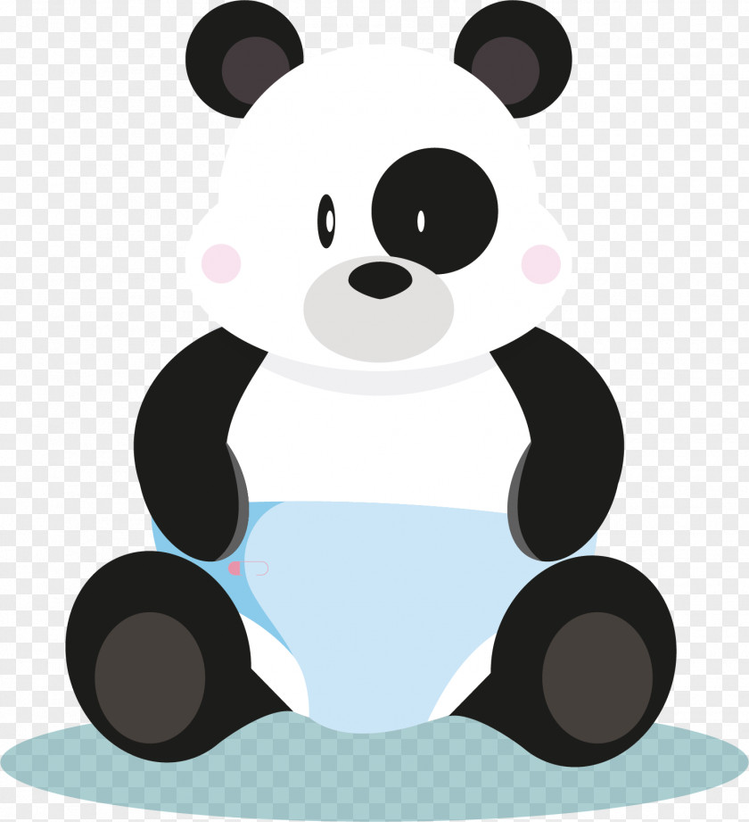Panda Baby Vector Puppy Giant Diaper Infant Clip Art PNG
