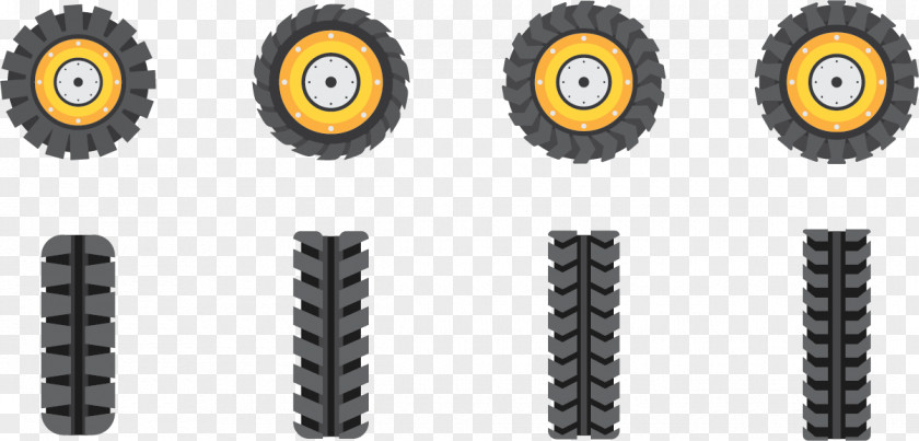 Vector Car Tires Tire Wheel Tractor PNG