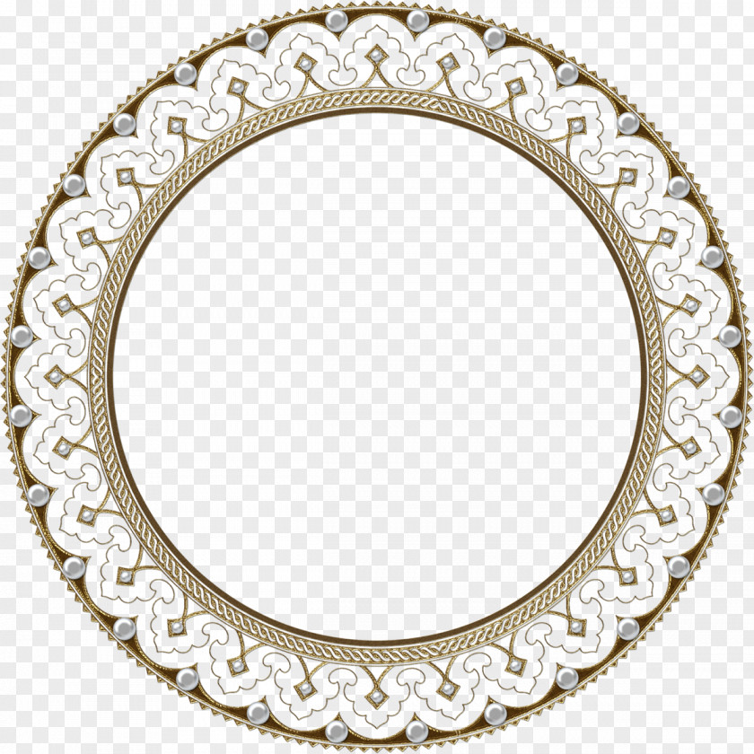 Tableware Metal Circle Frame PNG