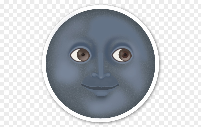 A Great Moon Of Face Emoji Sticker Emoticon PNG
