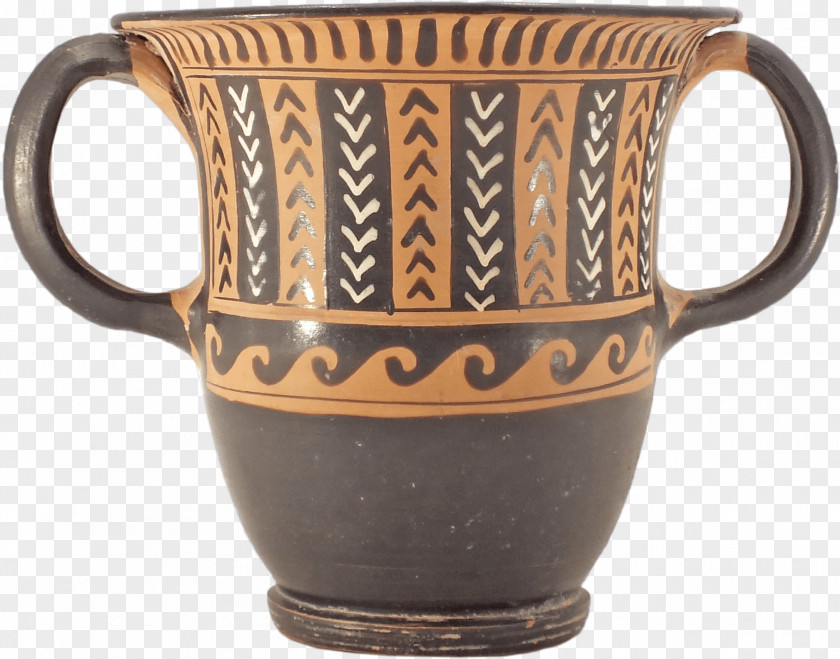 Antiquity Poster Material Ceramic Coffee Cup South Italian Ancient Greek Pottery Kantharos PNG