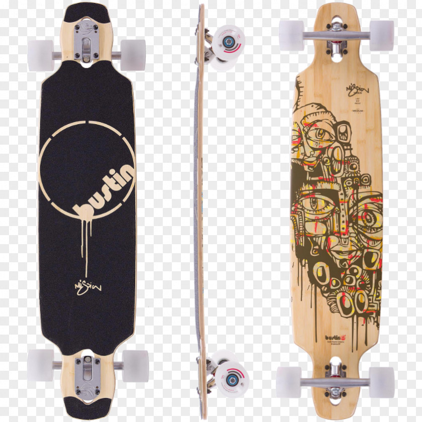 Bamboo Board Longboard Bustin Boards || Brooklyn Skateboarding Surfing Longskate Boardshop PNG