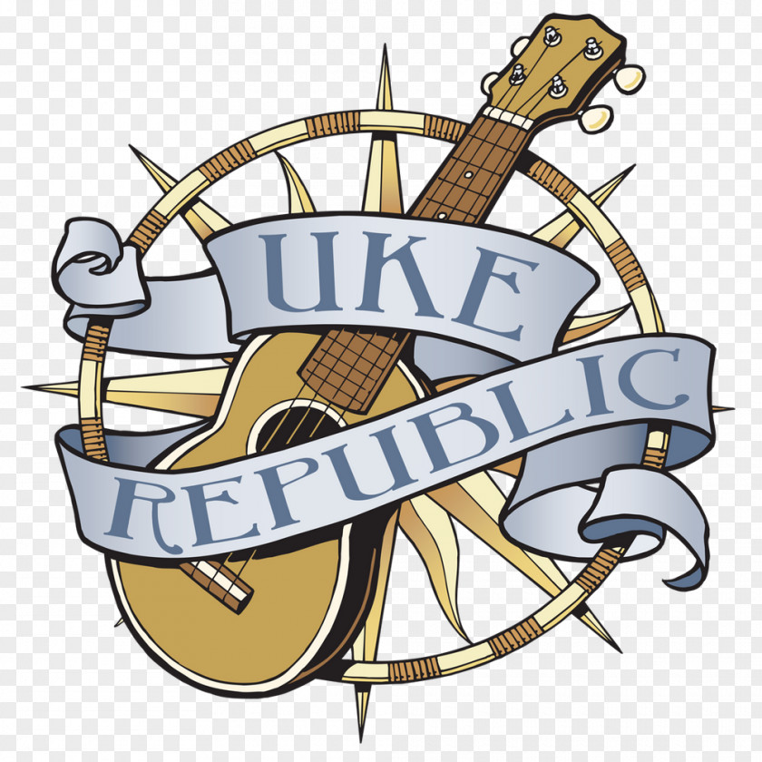 Banjo Map UKE Republic Ukuleles Solid Mahogany Soprano Clip Art Illustration PNG