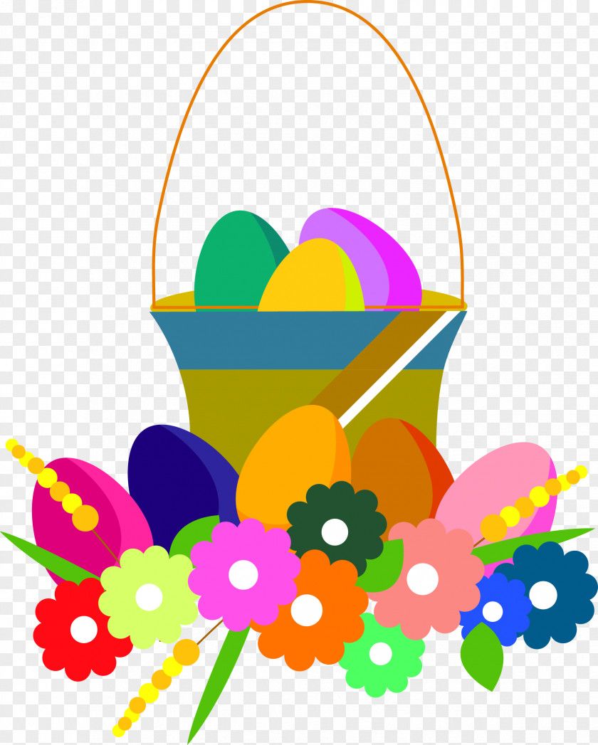 Easter Eggs Icon Vector Egg Floral Design PNG