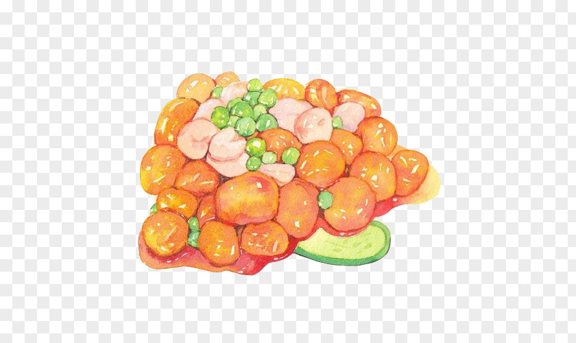 Hand Painting Material Picture Vegetable Salad Watercolor Illustration PNG