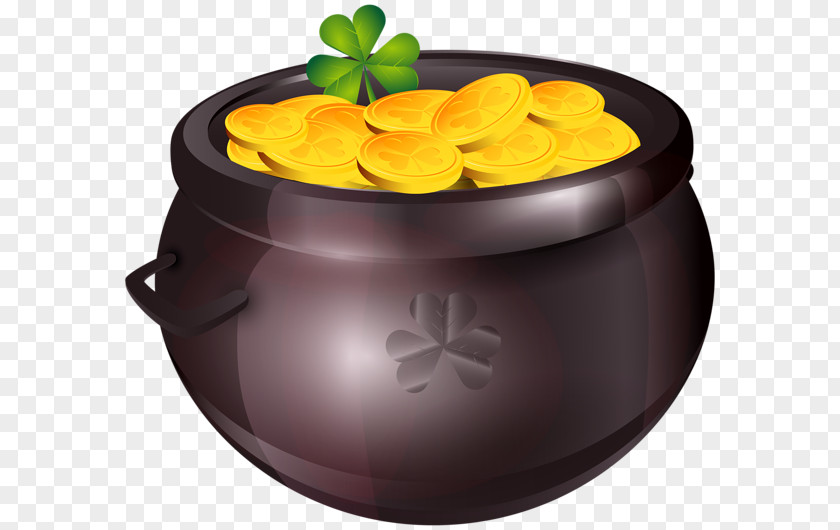 Pot Of Gold Saint Patrick's Day Clip Art PNG
