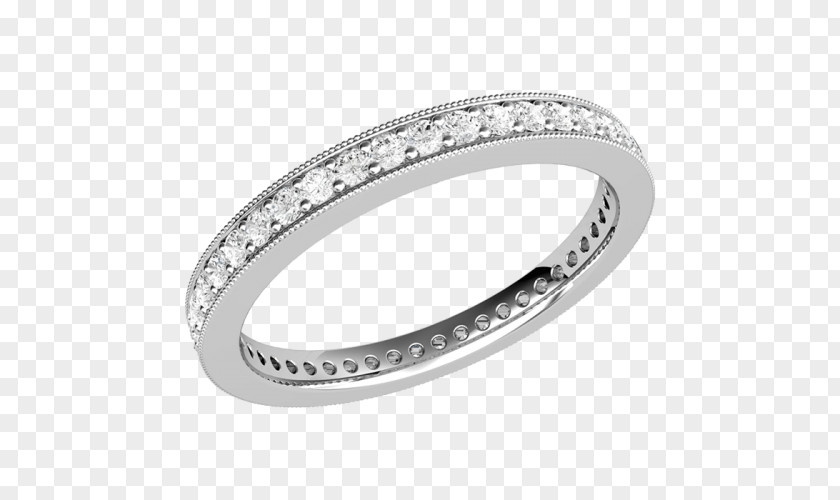 Full Cut Earring Wedding Ring Eternity Diamond PNG