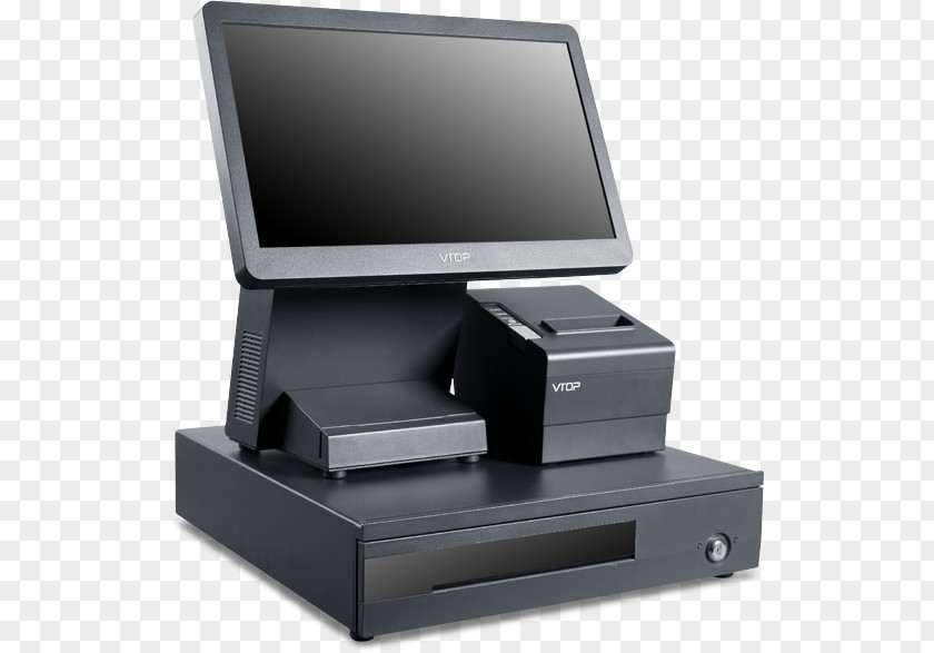 Supermarket Cash Register Point Of Sale All-in-one Touchscreen Cashier PNG
