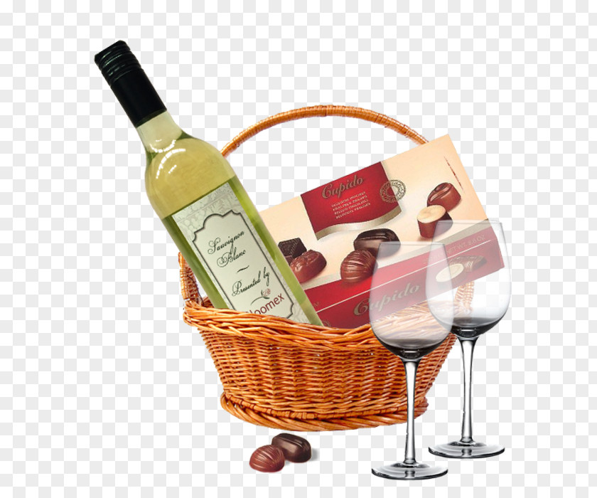 Wine Food Gift Baskets White Liqueur Hamper PNG