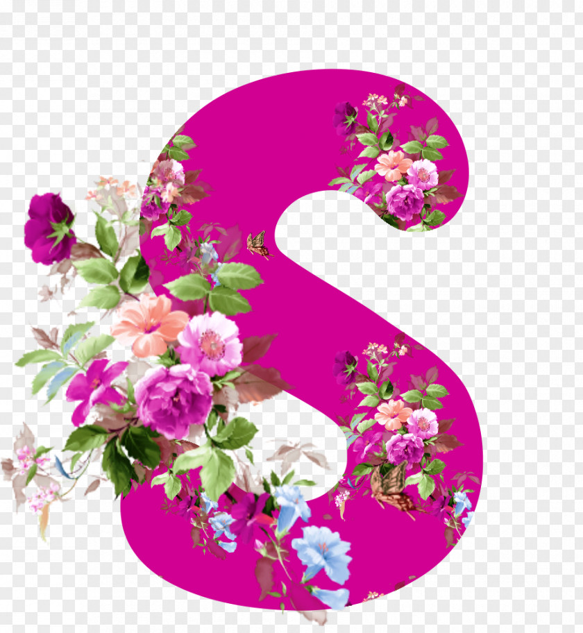 Flower Garden Roses Floral Design Cut Flowers Letter PNG