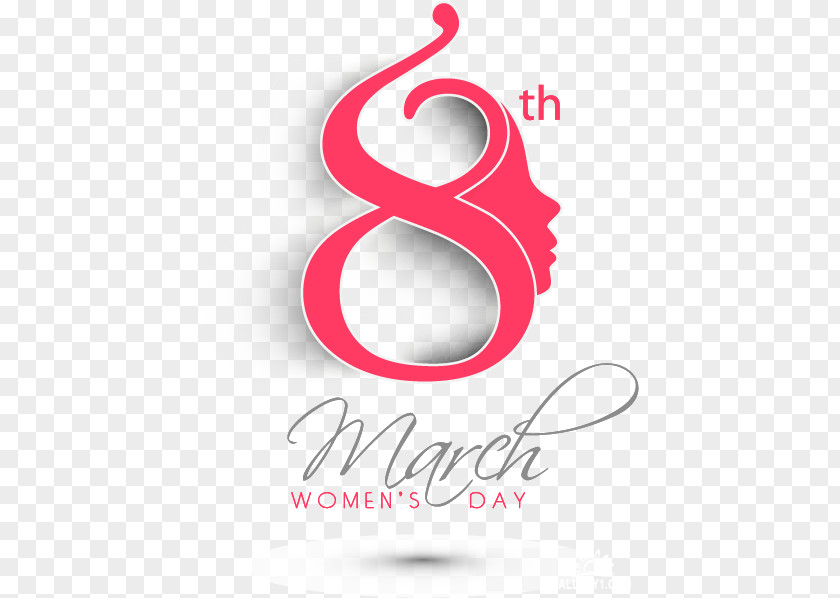 Woman 9 To 7 Fashion International Women's Day 8 March Logo PNG