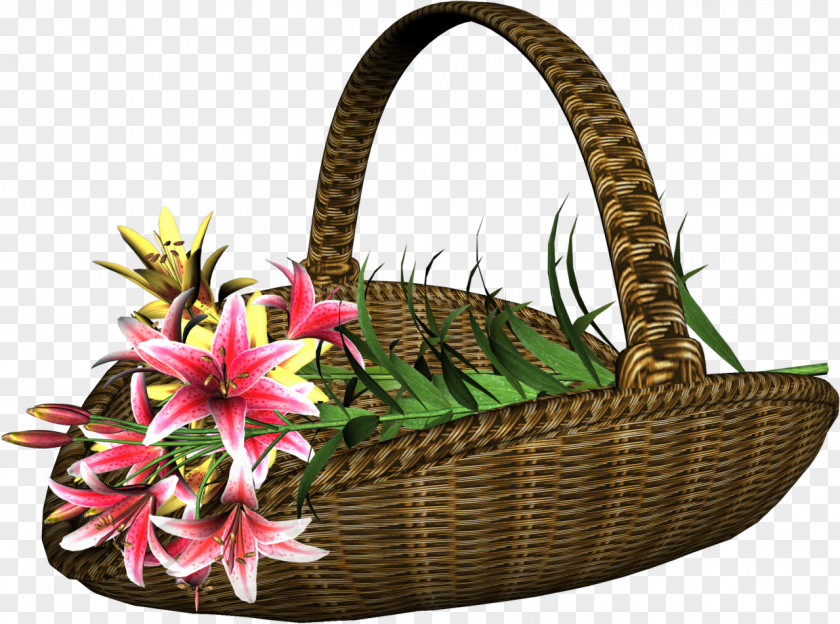 Basket Wish Flower Greeting .de PNG