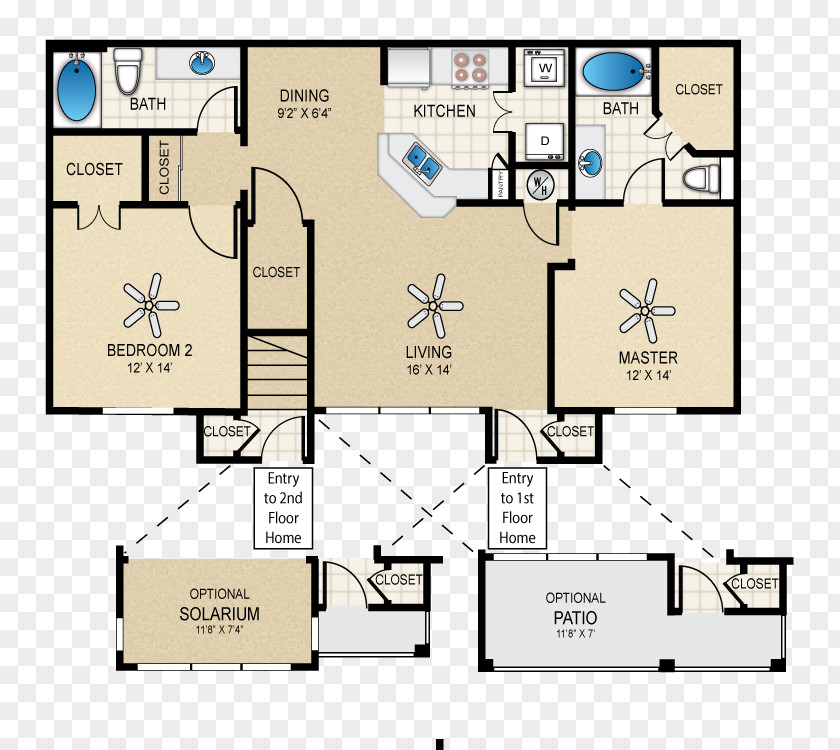 House Floor Plan Puerta Villa At Cimarron Bedroom PNG