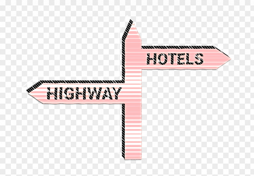 Logo Pink Road Icon Sign Two PNG
