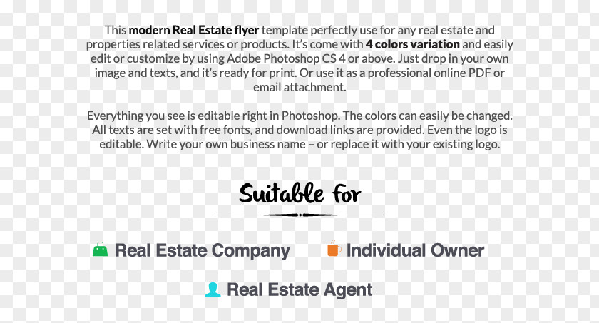 Real Estate Flyer Document Line Brand PNG