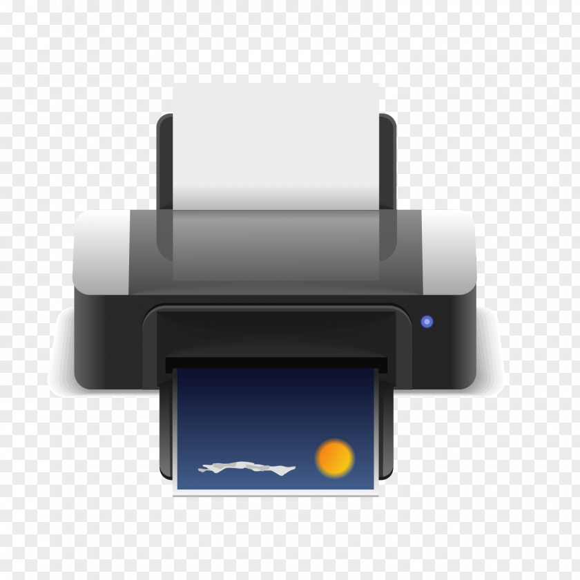 Cartoon Printer Multi-function Printing Icon PNG