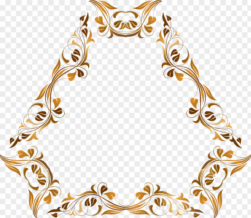 Floral Frame Drawing Clip Art PNG