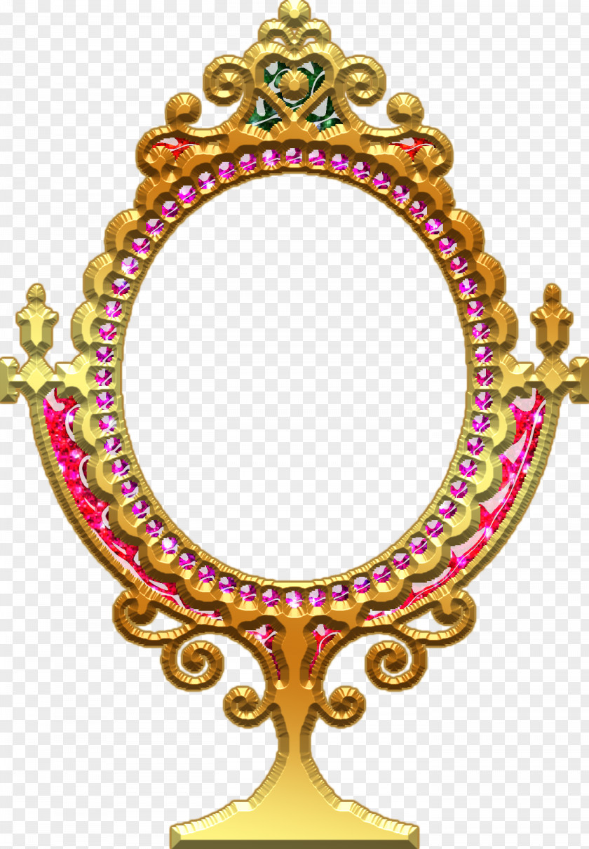 Mirror Picture Frames Jewellery Necklace PNG