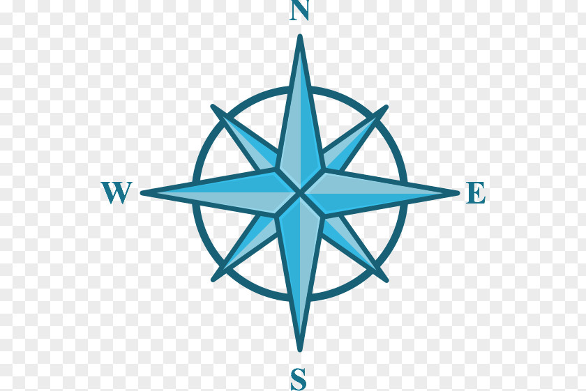 Round Compass North Rose Clip Art PNG