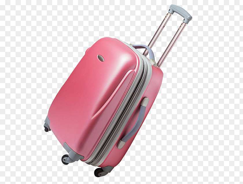 Pink Luggage Suitcase PNG