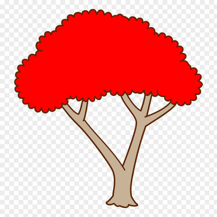 Plant Tree Red Clip Art PNG