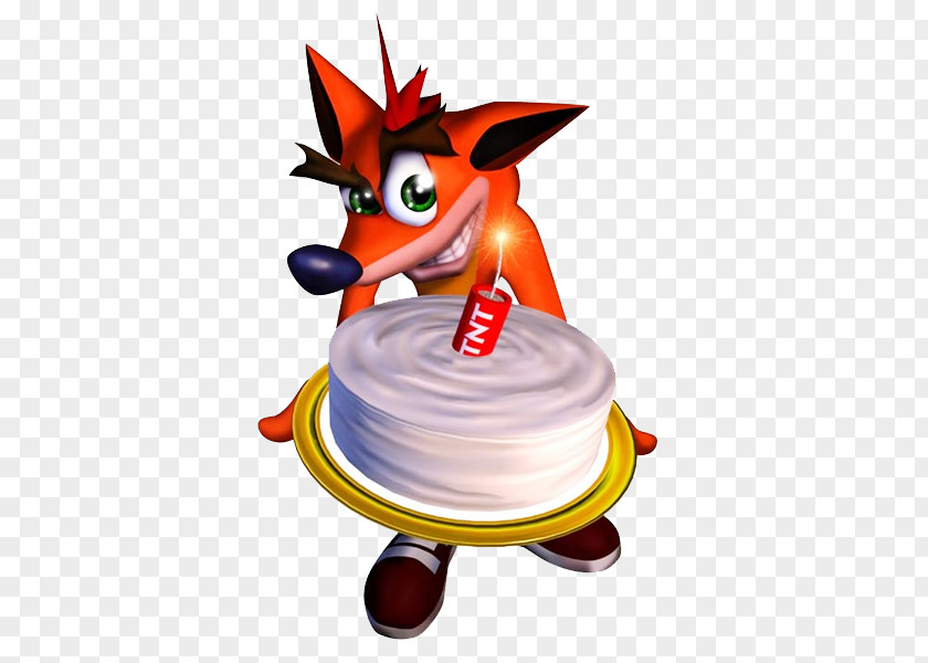 Crash Bandicoot Clipart Bandicoot: The Huge Adventure Wrath Of Cortex PlayStation Birthday Cake PNG