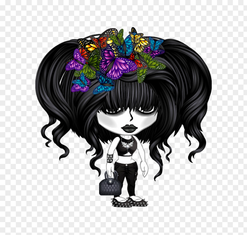 Design Cartoon Black Hair Desktop Wallpaper PNG