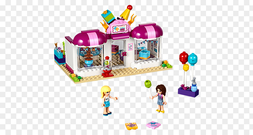 En Us Lego Friends Animals LEGO 41132 Heartlake Party Shop Toy 41313 Summer Pool 41129 Amusement Park Hot Dog Van PNG