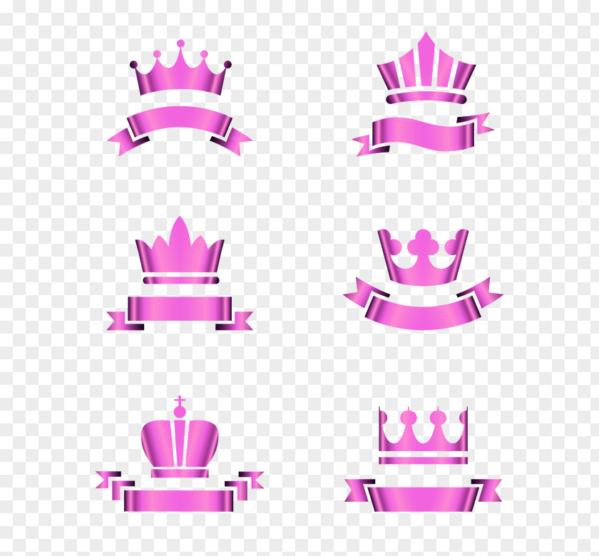 Purple Dream Crown Decorative Patterns Yellow Clip Art PNG
