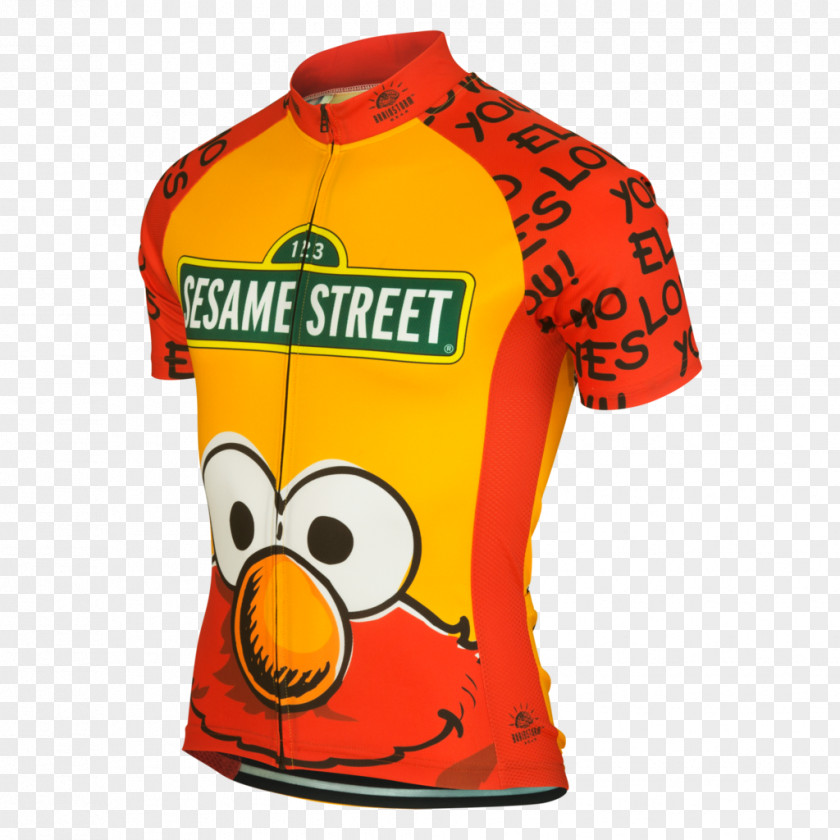 Cyclist On Street Jersey Elmo Ernie Cookie Monster Bert PNG