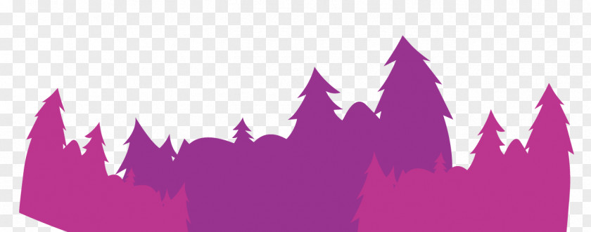 Forest Trees Purple Background PNG