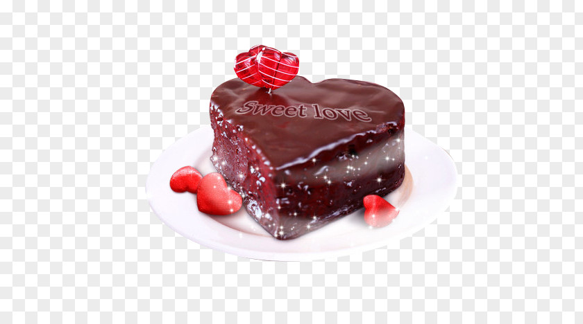 Love Chocolate Cake Frosting & Icing Cream Fondant PNG