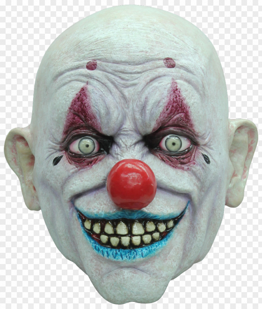 Mask Evil Clown Masquerade Ball Costume PNG