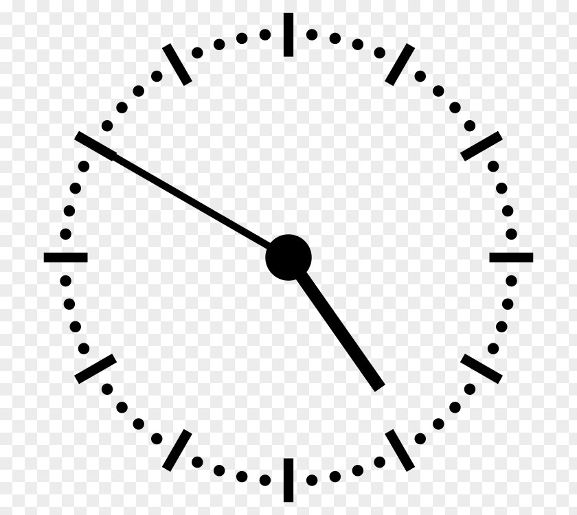 Roman Numerals Analogue Electronics Clock Face PNG