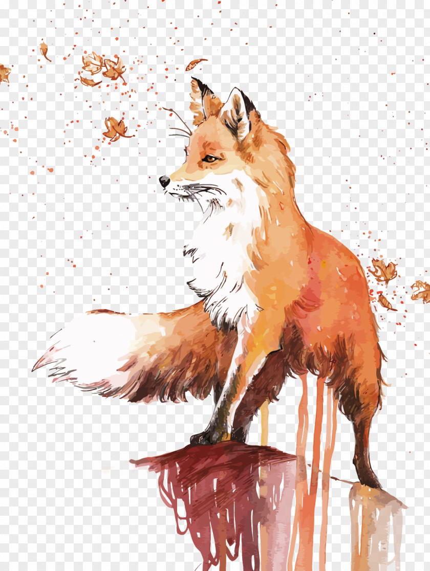 Vector Fox Red Lovers Don't Finally Meet Somewhere. They're In Each Other All Along. Drawing PNG