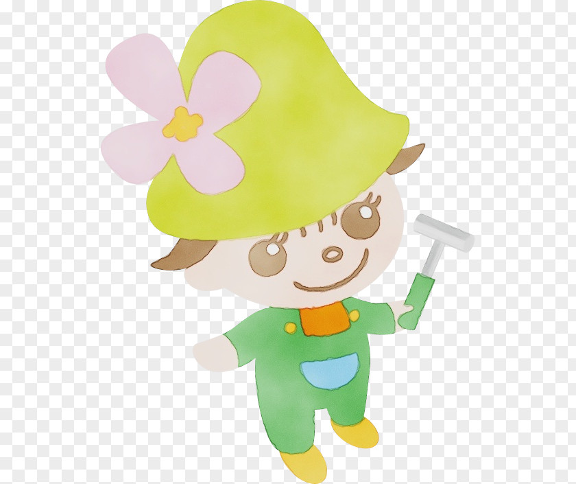 Character Created By Toy Watercolor Background PNG