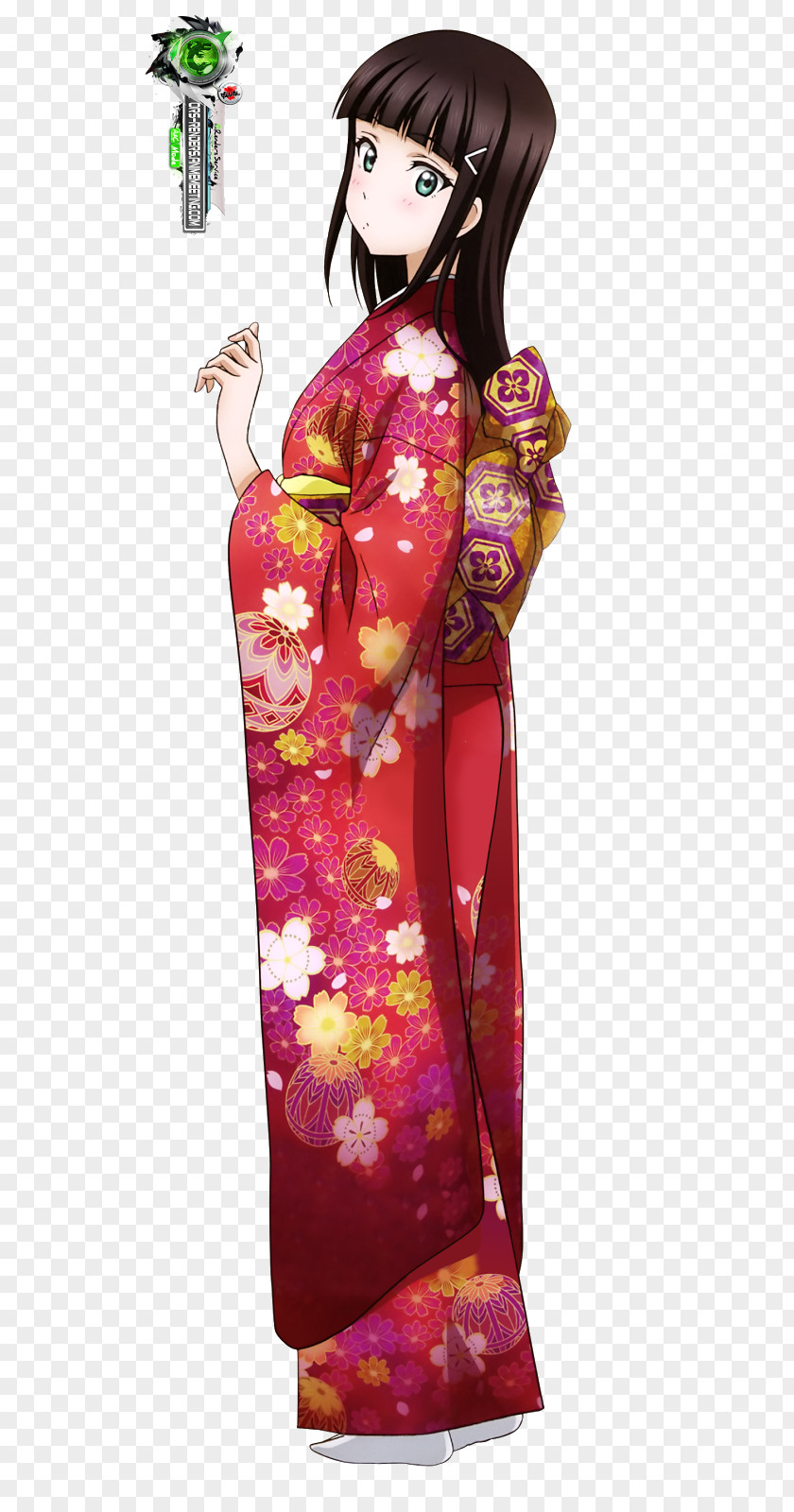 Dress Kimono Clothing Yukata Costume PNG