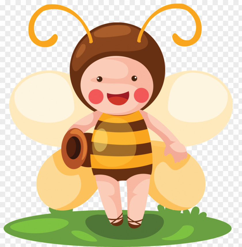 Honey Bumblebee Drawing Clip Art PNG