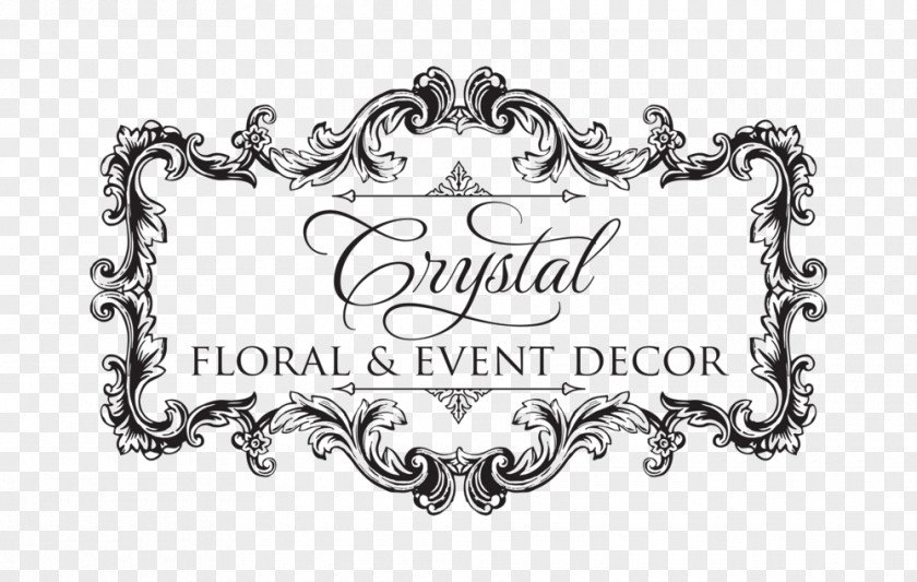 Logo Wedding Mandap Crystal Floral & Events Decor Chuppah PNG