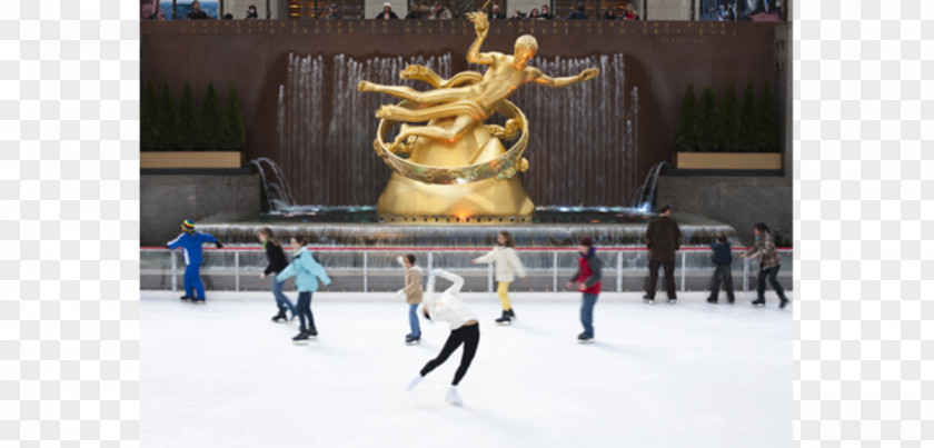 Rockefeller Center The Rink At Ice Skating Christmas Tree PNG