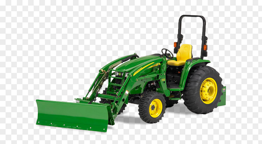Tractor John Deere Snow Removal Agriculture Loader Heavy Machinery PNG