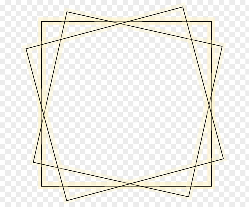 Triangle Rectangle Gold Picture Frames PNG