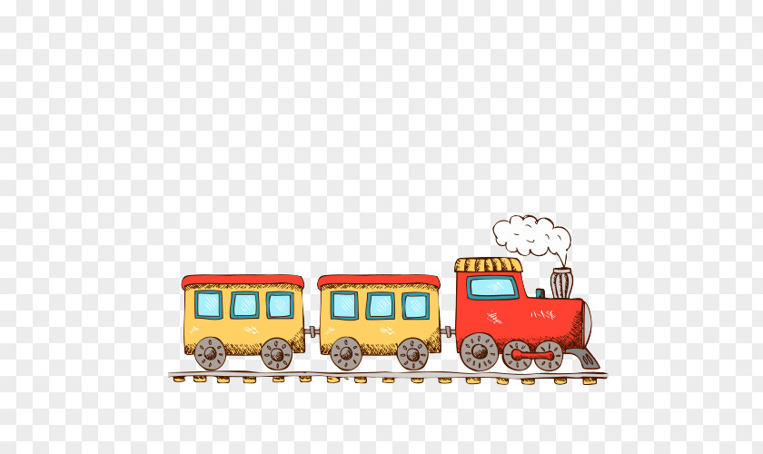 Cartoon Train Transport Drawing Child Clip Art PNG
