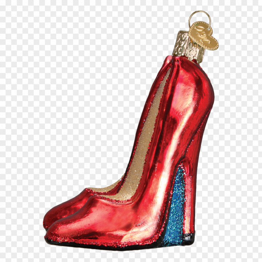 Hand-painted Cosmetics High-heeled Shoe Christmas Ornament Tree PNG