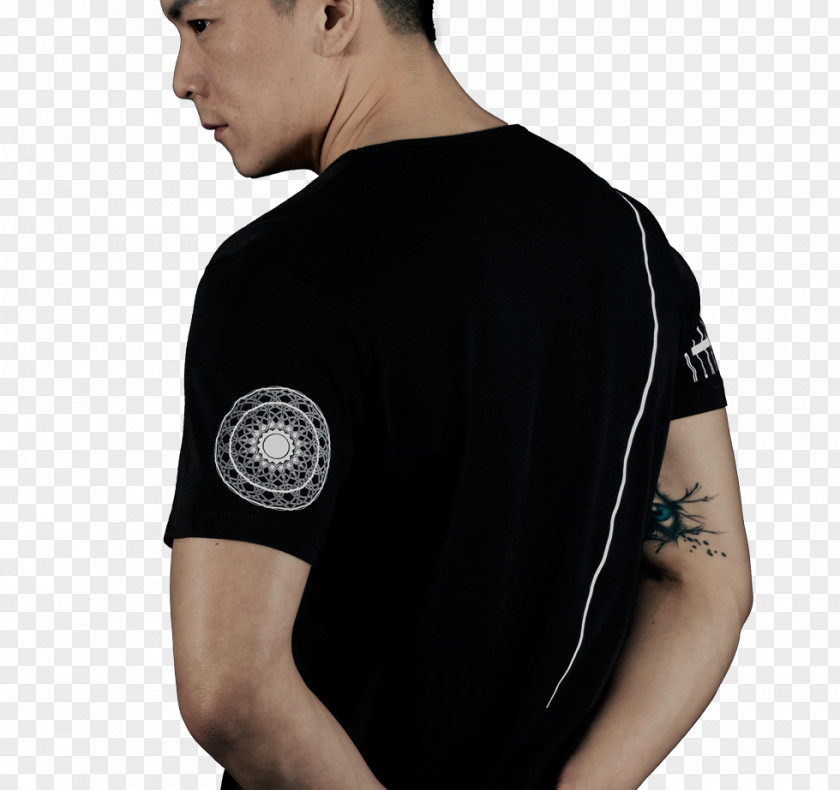 Hong Kong Style Classics Black M T-shirt Shoulder Sleeve Font PNG