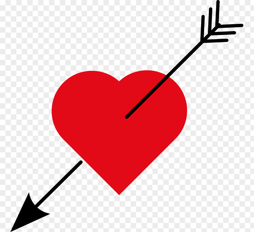 Loveheart Heart Love Arrow Clip Art PNG